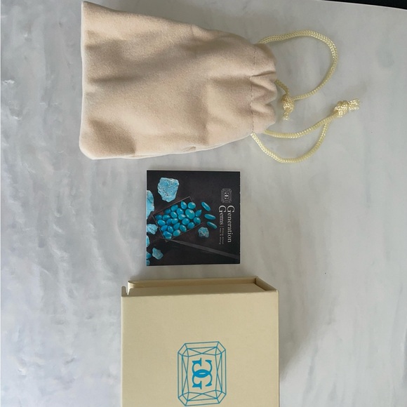 Sterling Silver Tanzanite and White Zircon Gemstone Band Ring Size 7 - Picture 7 of 12